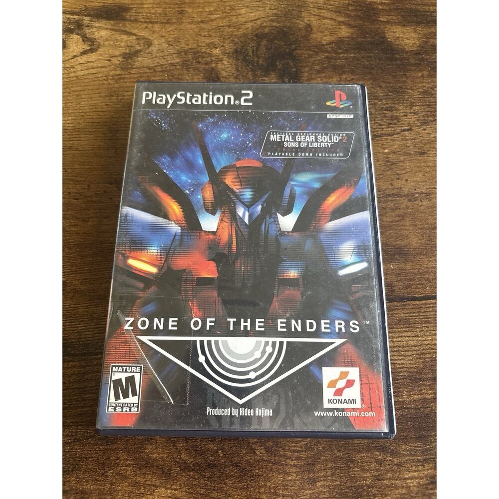 Zone of the Enders Sony PlayStation 2 2001 Complete CIB Metal Gear Solid 2 Demo